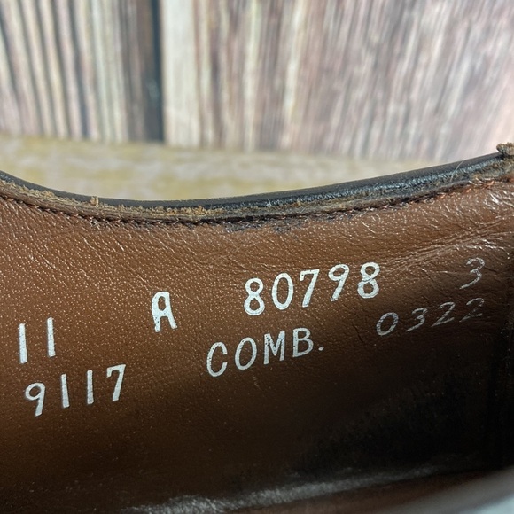 Vintage Allen Edmonds Black Leather Mac Neils Oxfords Shoes- Size 11 A main image 11